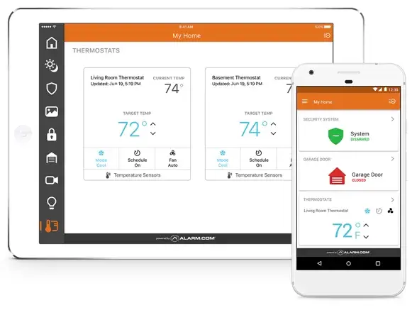 Application mobile pour alarme